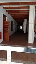 A second-story interior of the fort