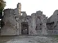 Remains of the facade of Palazzo del Governatore.