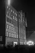 Night view of the Messehof