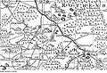 Hohendubrau-Dauban. Oberlausitz map, Schenk, 1759