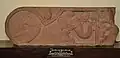 Fragment of Beam Showing Fish-tailed Elephant with Stalked Lotus in His Trunk. Circa 100 CE