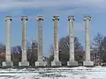 The Columns in the snow