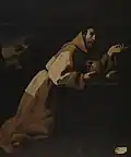 Francisco de Zurbarán, Saint Francis in Meditation (1639) of Martha and Mary, (1618)