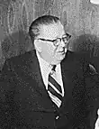 A black-and-white headshot of Fitzsimmons in 1973