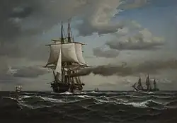 1866 painting of Jylland by Anton Melbye