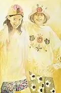 Friends by David Fairrington, acrylic, 2007.
