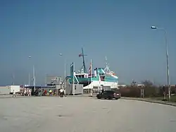 The ferryterminal in Fynshav