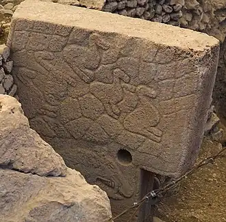 Pillar&nbsp;12, Enclosure&nbsp;C: ducks and boar
