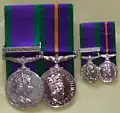 Medal group of the GSM and ACSM plus dress miniatures.