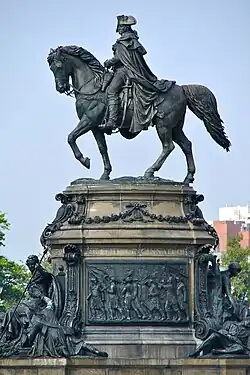 Statue and pedestal