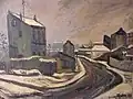 1923 - Paysage de neige à Gentilly (Snow landscape in Gentilly's village)
