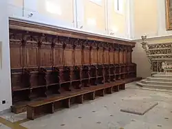 Left choir stalls