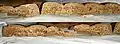 Galaxy Bubbles bar, split length wise, to give a view of what's inside.