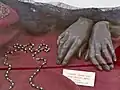 Posthumous casting of Milena's hands