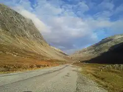 View of the roadway