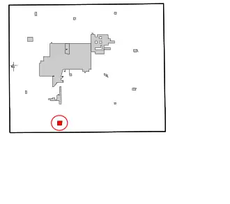 Location in Garfield County and the state of Oklahoma