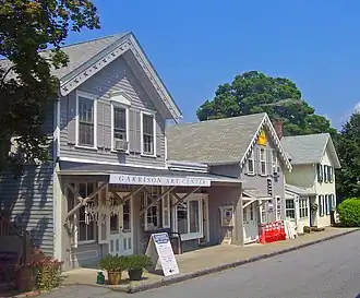The Garrison Art Center and other structures within the Garrison Landing Historic District.