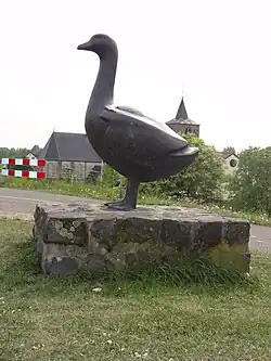 The Gent (statue) of Gendt at the Waaldijk
