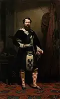 In Atholl Highlanders uniform, c.&nbsp; 1855–60, by John MacLaren Barclay