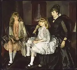 Emma and Her Children (1923) by George Wesley Bellows