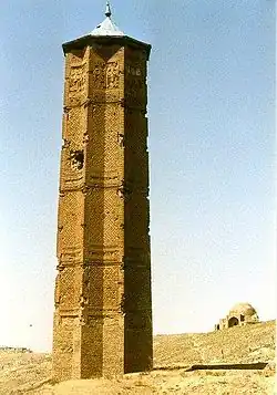 Bahram Shah's minaret as seen in 2001.