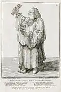 Caricature of composer Niccolò Jommelli