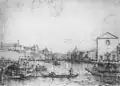 Canaletto, The Grand Canal - Looking North-East from Santa Croce to San Geremia, c. 1730–40, Windsor, Royal Collection