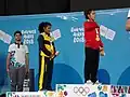 48&nbsp;kg victory ceremony