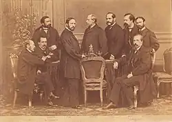 Image 64Members of the provisional government after the 1868 Glorious Revolution, by Jean Laurent. (from History of Spain)
