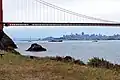 San Francisco with high marine layer overcast