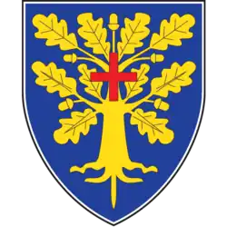 Standard coat of arms of Gornji Milanovac (as of 2016)