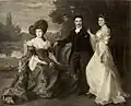 Duchess Marguerite de Gramont, Armand, Duke of Guiche, and Corisande de Gramont, by Philip de László, 1902