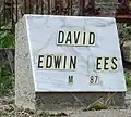 Edwin David (1867–1867) Rees David, (1871–1871)