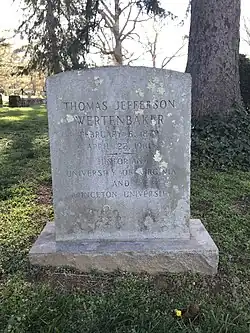 A gravestone.