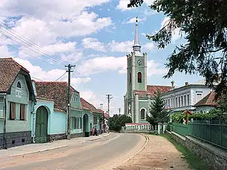 Main street and Biserica Mare