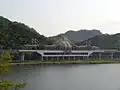 View of the Baegyang-ri station at Bukhan River.