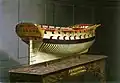 HMS Experiment (1774) 4th rate 50 guns, stern view painted in 1775