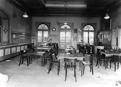 Waiting room inside the station