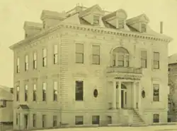 B&W exterior photo