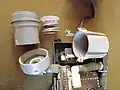 Halcyon PVR-BASC semi-closed circuit rebreather - Scrubber internal components