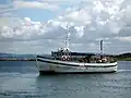 The tour boat on the way back to Torekov.
