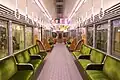 Seats with dividers. Hankyu 1300 series (2nd gen).