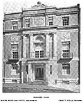 The 1894 Harvard clubhouse, designed by Charles F. McKim, in 1896
