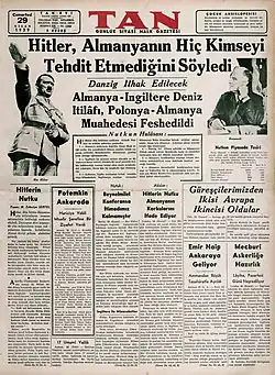 Tan front page