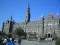 Healy from the main entrance
