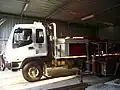 Heavy duty fire appliance Isuzu 550 (HD2 – Stirling Range) at Stirling Range National Park fire station, October 2005.