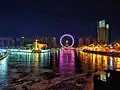 Night view of Hai River near Hongshunli Subdistrict, 2016