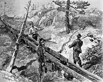 The Sluice, ink on paper (1886)