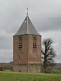 Tower near churchyard