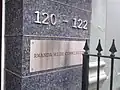 Plaque outside the High Commission